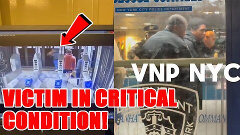 SHOCKING VIDEO shows a man HIT BY A TRAIN in NYC as CRIMINAL pushes him onto subway tracks!