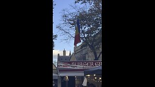 Romanian flag raised in Stratford east London