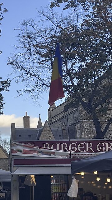 Romanian flag raised in Stratford east London