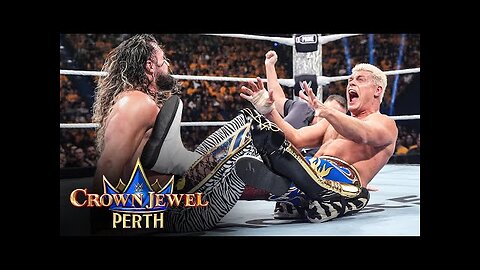 Cody Rhodes vs. Seth Rollins WWE Crown Jewel Title Match Crown Jewel 2025 highlights