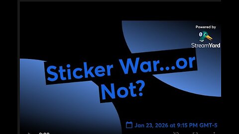 A Sticker War or Not?