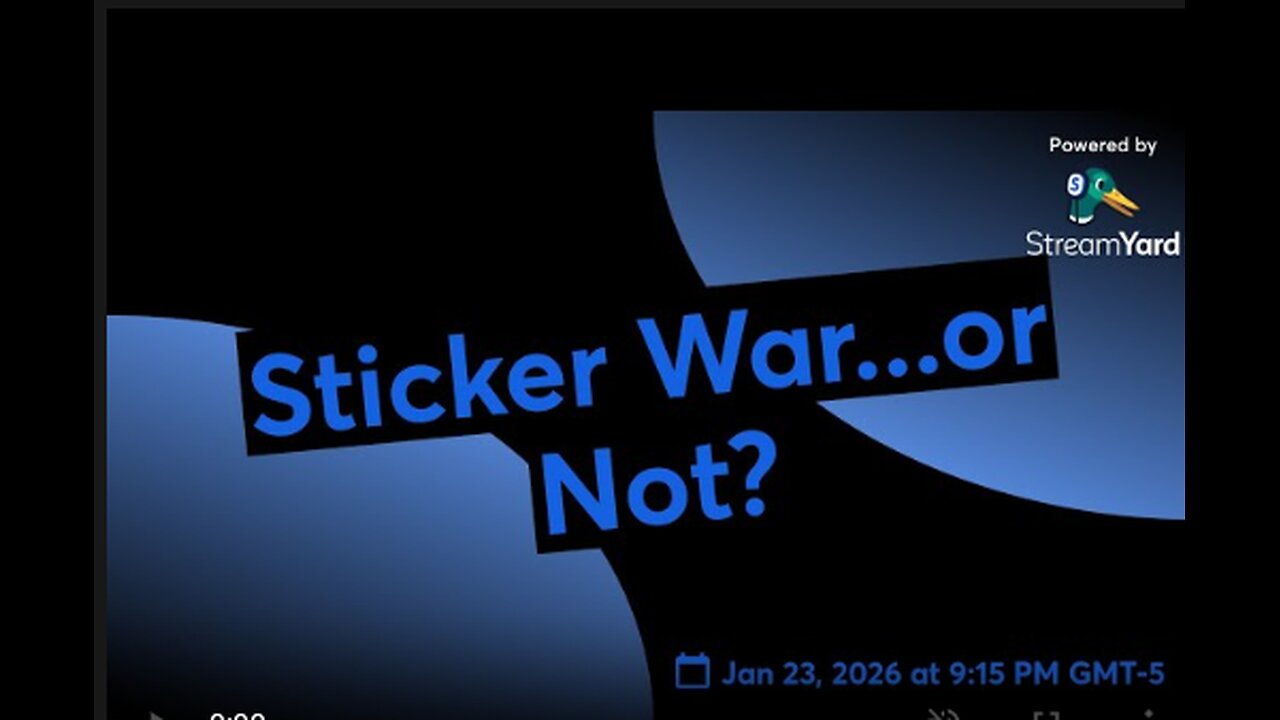 A Sticker War or Not?