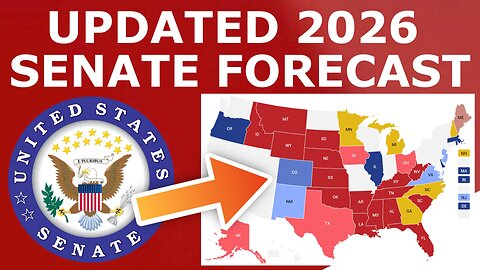 Updated 2026 Senate Map Prediction (February 18, 2025)