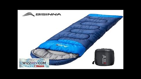 BISINNA Camping Sleeping Bag Ultralight Waterproof Winter Warm Envelope Backpacking Sleeping Review