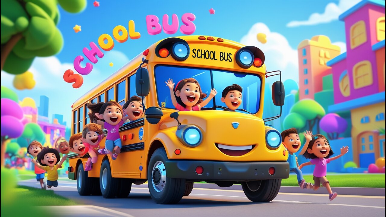 Wheels on the Bus | The Magic Bus Ride | Nursery Rhymes & Kids Songs | Bus Song #KidsSong