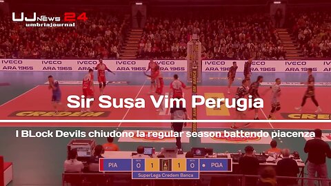 Sir Susa Vim Perugia I BLock Devils chiudono la regular season battendo piacenza