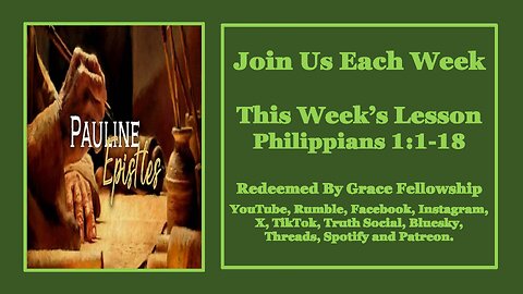 The Pauline Epistles - Philippians 1:1-18
