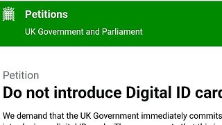 U.K. PETITION AGAINST THE DIGITAL I.D CARDS