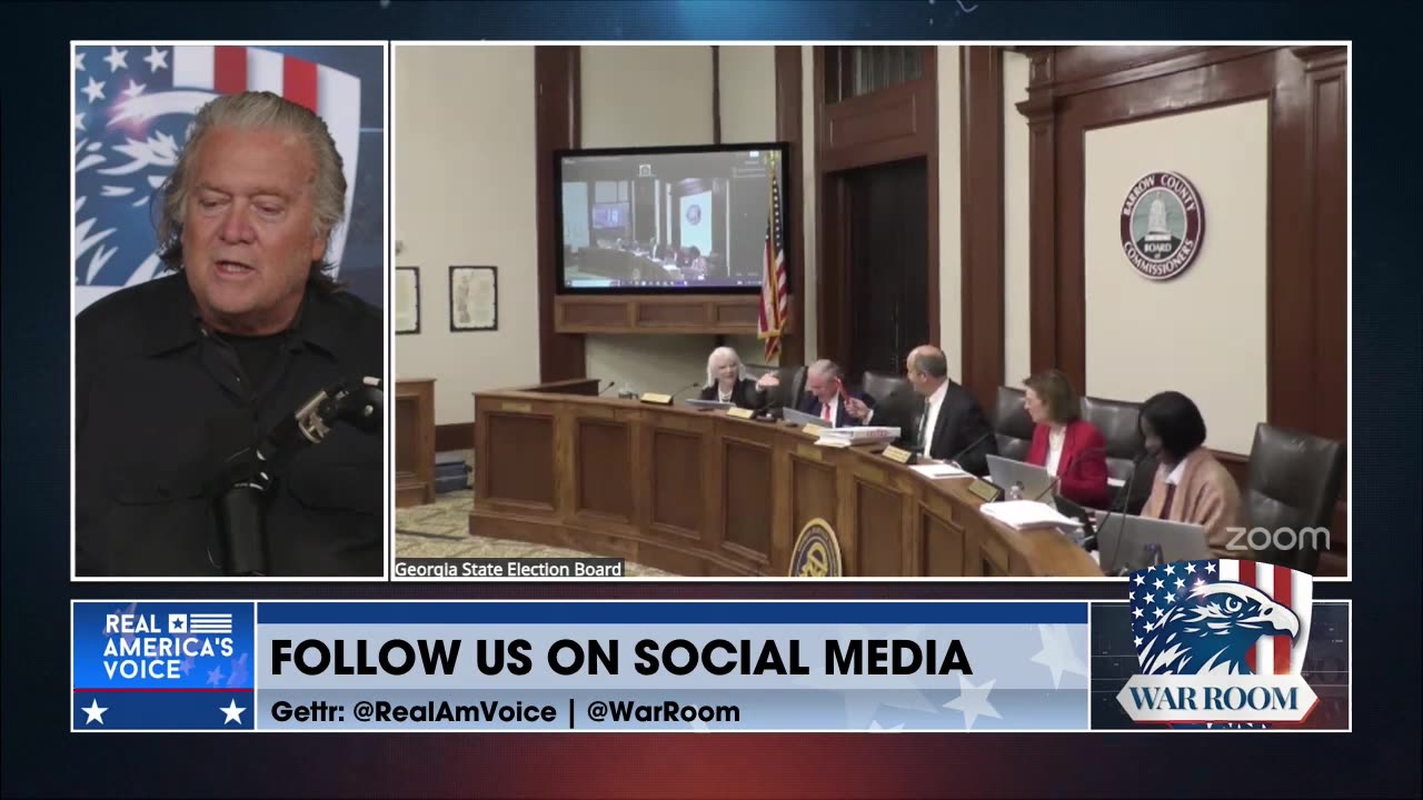 Bannon: Let Me Tell MSNBC And All You Guys, You're Going To Have ICE Around The Polling Places And You're Gonna Have Places Like Fulton County And These Other Counties Are Gonna Be Seized By The States To Make Sure You Can Actually Run A Compete
