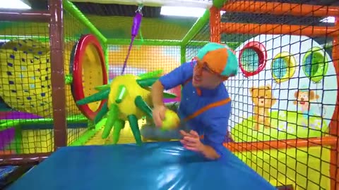 Learn Fruits with Blippi | Educational Indoor Playground Videos for Kids