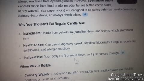 Mother denied any wrongdoing in respect to walnut nut roll and called me a liar