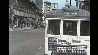 San Francisco 1930s: Scene Street in Color