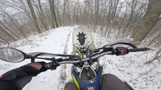 Husqvarna 701 Enduro Snow Rip in Appalachia