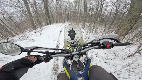 Husqvarna 701 Enduro Snow Rip in Appalachia