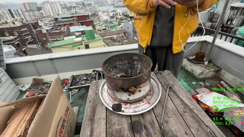 BBQ with firewood Busan Korea
