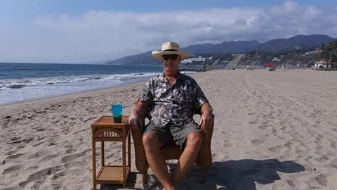 The Beach Captain in Time-Lapse. Will Rogers State Beach, California. TL 057