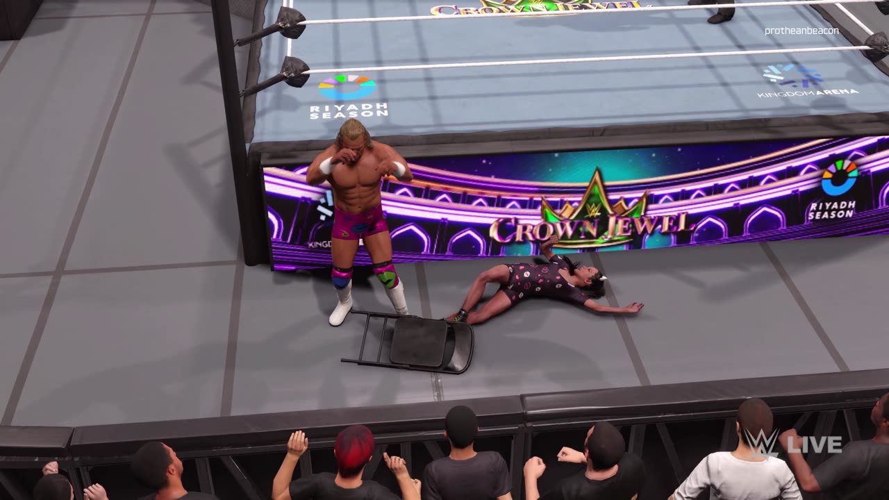 Rachel does the job for Billy Gunn