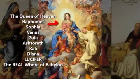 The Baphomet is not goat Devil. The Pagan Roman Catholic Virgin Mary is the Whore of Babylon/Satan.