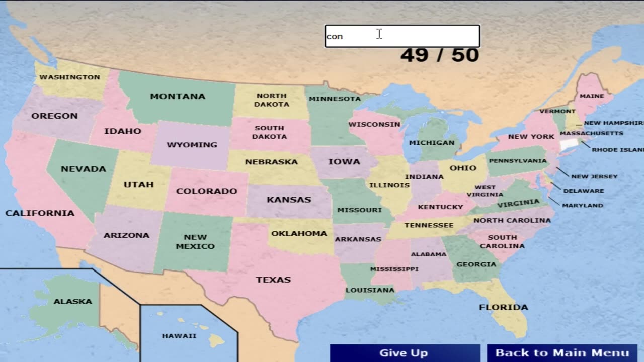 (Full Gameplay) Guess Countries: U.S. States [1080p] - No Commentary
