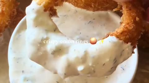 crispy onion rings 🧅✨ - homemade fried onion