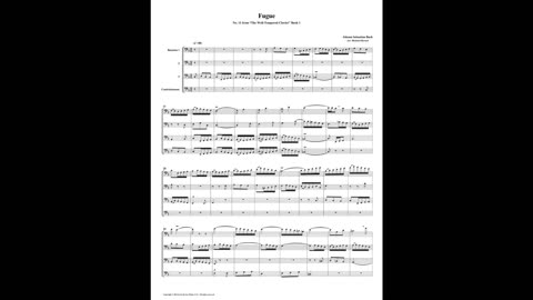 J.S. Bach - Well-Tempered Clavier: Part 1 - Fugue 11 (Bassoon Quartet)