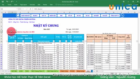 Bài 5 Giới thiệu phần mềm kế toán Excel - Phần 3