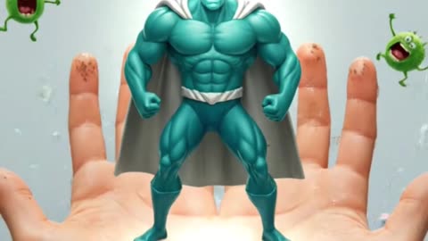 Germ Monster vs Soap Hero 🦠🧼 Kids Cartoon