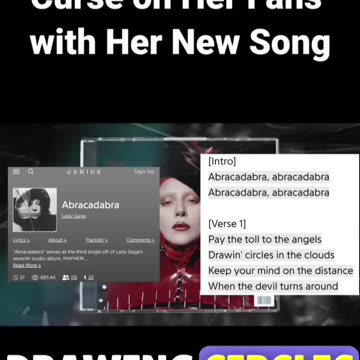 Lady Gaga Puts A Curse On Her Fans W Her New Song