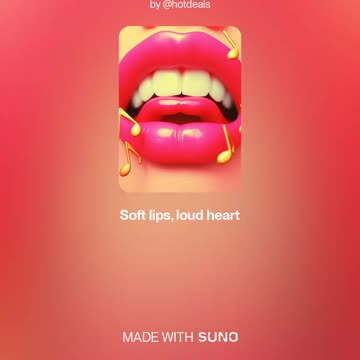 💋 Soft lips, loud heart 💋