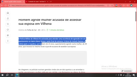 Homem agride mulher acusada de assediar sua esposa em Vilhena