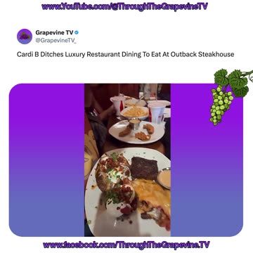 Cardi B Ditches Luxury Restaurant Dining To Eat At Outback Steakhouse With Her Kids