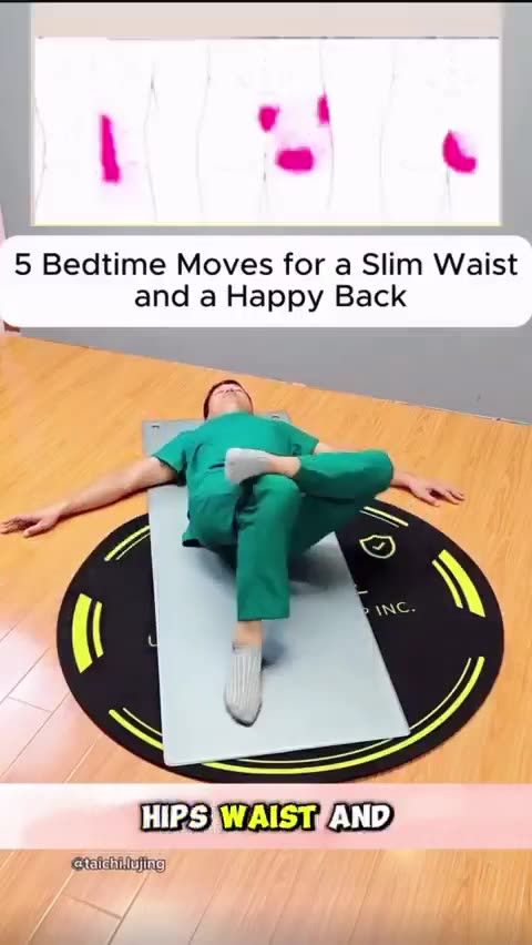 5 Bedtime Moves for a Slim Waist and a Happy Back 🧘🛏️