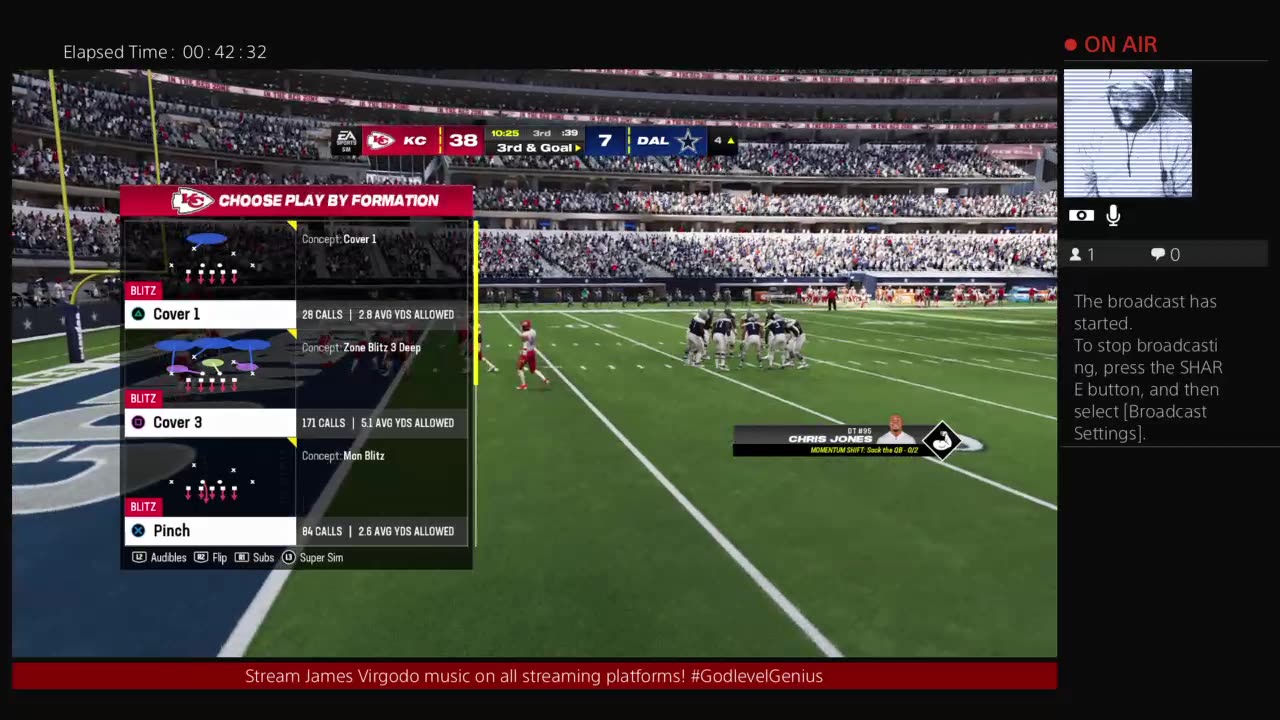 Thanksgiving Simulation Madden game:Patrick Mahomes was GOD LEVEL vs Cowboys