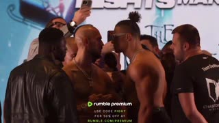 Andrew Tate weighs in at 199.5lb ahead of his fight against Chase DeMoor