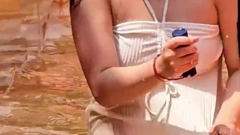 *Slide games at the summer water park*