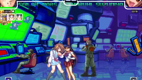 Sailor Moon, Sailor Mars, Sailor Mercury and Sailor Venus (Me) vs Haruhi