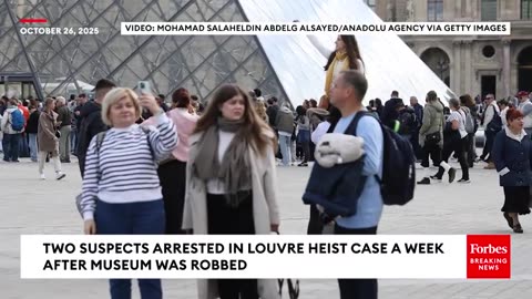 Two Suspects Arrested In Louvre Heist Case A Week After Theft Of Priceless Jewels