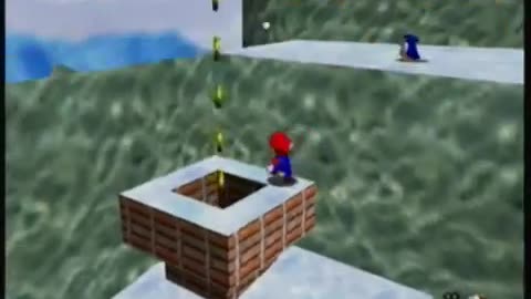 Super Mario 64 - Cool Cool Mountain - Big Penguin Race