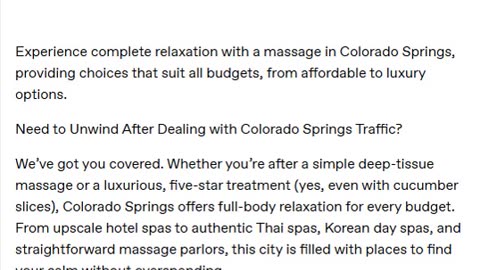 A Massage in Colorado Springs for Every Budget