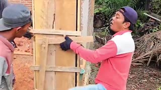 干活必须多动脑#劳动人民的智慧 #实用小技巧 #建筑工地 #施工 #小技巧