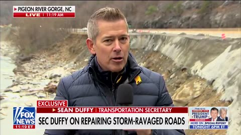 🚨Sean Duffy is on site reporting on reopening Interstate 40