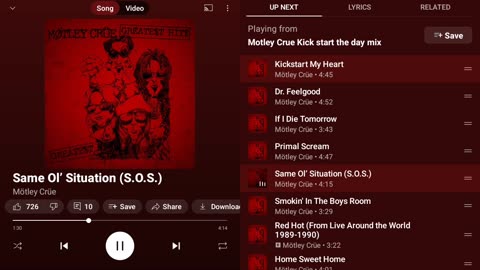 Motley Crue Kick start the day mix