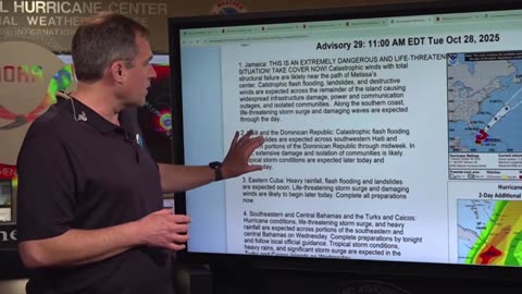 'Take cover now,' NHC says as Hurricane Melissa lashes Jamaica