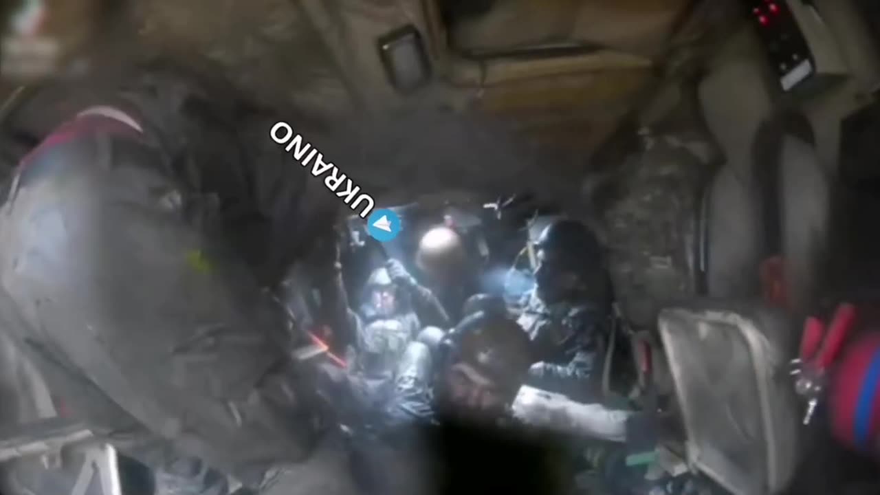 A half-dead Ukrainian carcass after the assault