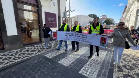 General Strike 🧑‍🏭 Ponta Delgada, São Miguel Azores Portugal 🇵🇹 - 11.12.2025 #generalstrike