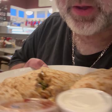 Always a good time for Chicken Quesadillas! OH!