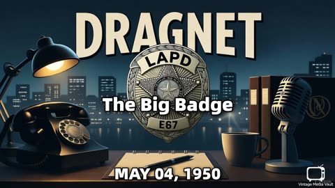 Dragnet - The Big Badge - May 04, 1950 - Classic Police Radio Drama
