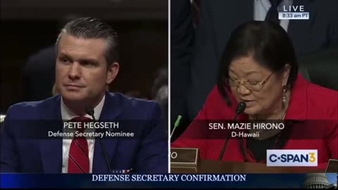 Mazie Hirono, during Pete Hegseth’s hearing, once again proves that she is one