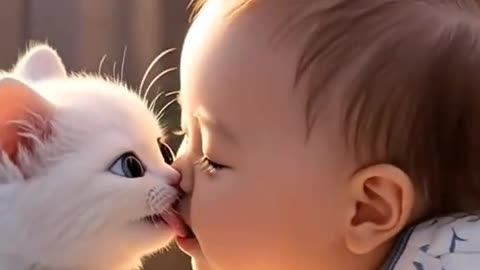 Cute cat baby 👶 😍 💕 💗 💖 💓 👶