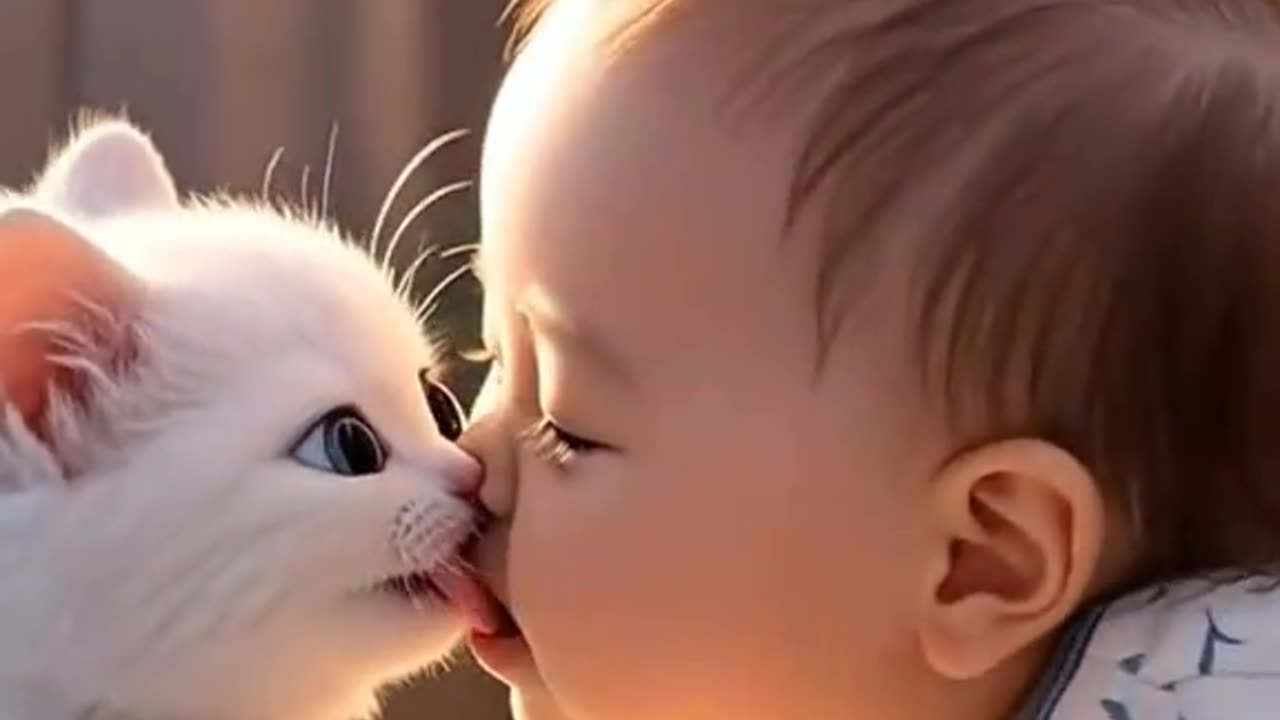 Cute cat baby 👶 😍 💕 💗 💖 💓 👶